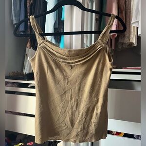 Sand brown tank top